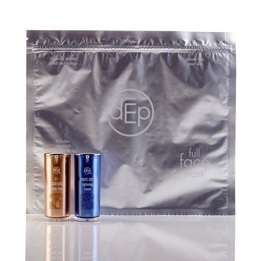 deppatch full face mask with two deluxe sized serums included 