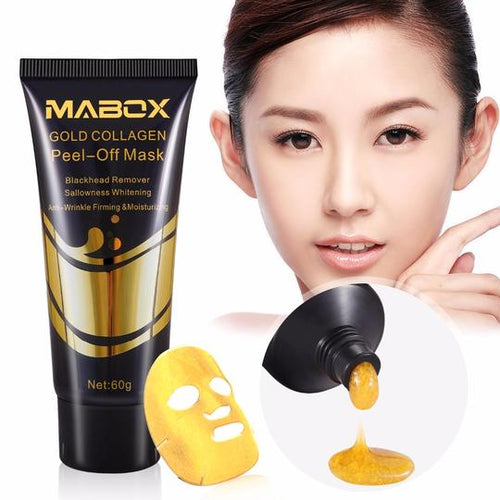 24K Gold Collagen Peel-Off Mask for Anti-Aging, Whitening, Lifting + Firming