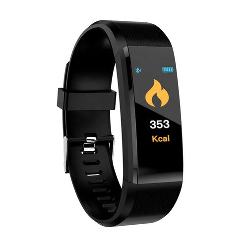 Smart Sports Wristband Watch Fitness Tracker, Heart Rate Monitor, Pedometer | Black
